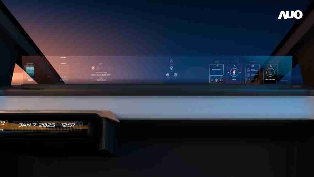 2468BET无界透明显示接口(Horizon Image Glass)透过车运算方案整合仪表板、、、中控台及副驾显示器，，，，一体式全景呈现，，，，提供乘用者清晰的前方视野、、行车必要信息与娱乐功能